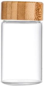 24 bocaux à épices carrés en verre transparent vides avec couvercles en bambou, 4 oz, 120 ml - Product Image 6
