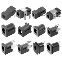 Connecteur de charge vertical DC012 5,5x2,1 mm Mini DC-021 noir femelle à montage sur panneau, prise de câble d'alimentation DC DIY