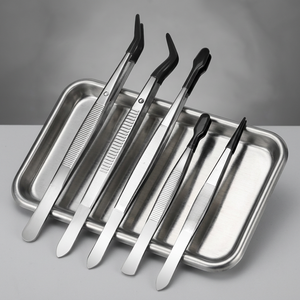 ชุดแหนบต่อขนตาสแตนเลส 5 ชิ้น พร้อมปลายยางสำหรับการใช้งานที่ละเอียด - Product Image 5