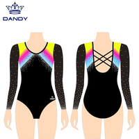 Nouveau design de vêtements de danse rythmique pour filles design personnalisé à manches longues vêtements de danse pour enfants justaucorps de gymnastique de compétition