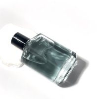 Flacon de parfum vide rectangulaire transparent de 120 ml, emballage en verre de luxe, atomiseur de parfum, flacon vaporisateur de parfum