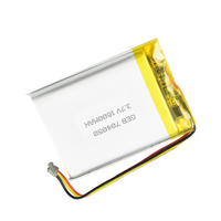 Baterai Lipo 704050 3.7v 1600mah Lipo Isi Ulang Li Polymer untuk Pelacak GPS yang Sedang Laris Terjual