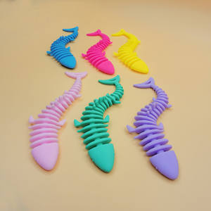 <span class=keywords><strong>Gusano</strong></span> de simulación de descompresión TPR, cuerda de pescado elástica, fideos, juguete para regalo - Product Image 5
