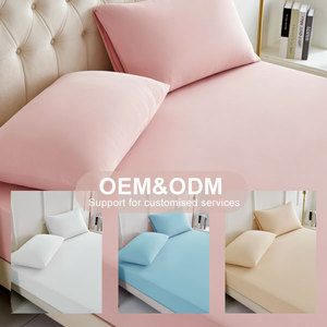 Sábana Ajustable Moderna y Minimalista de Nailon y Spandex, Color Sólido, Suave, Transpirable y Elástica para Colchón - Product Image 4