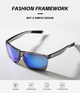 偏光Tr90 UV400ミラー防塵防風防塵カジュアル釣り用ゴルフサングラス男性用処方メガネ - Product Image 2
