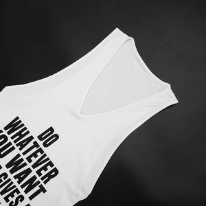 Streetwear effen dames t-shirtjurk casual lange tops casual pullover mouwloos letterprint bodycon mini t-shirtjurkjes - Product Image 6