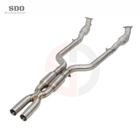Resonadores SD T304, Tubo Intermedio y Tubo de Escape con Catalizador para Maserati Gran Turismo GT M145 4.2L/4.7L 2007-2019, Tubo de Escape Tuning