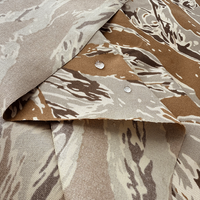 Tissu Oxford 500D/Nylon enduit PU à rayures tigre du désert américain, imperméable, vente directe usine, pour sacs d'extérieur