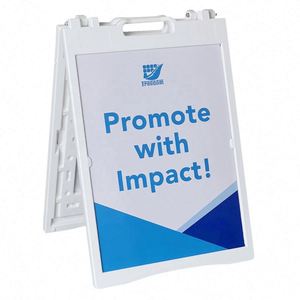 Customized Double-Sided Mini Table Top Display Stand for Advertising <b>Posters</b> - Product Image 5