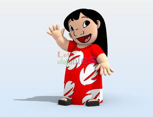 Modelo Inflable <span class=keywords><strong>Gigante</strong></span> Personalizado de la Personaje de Dibujos Animados <span class=keywords><strong>Lilo</strong></span>, Personaje Inflable para Promoción de Festivales - Product Image 2