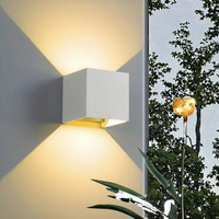 Applique murale LED Benory Blanc/Noir 12W CRI 90 DC 24V Garantie 3 ans Éclairage moderne pour façade/terrasse/entrée