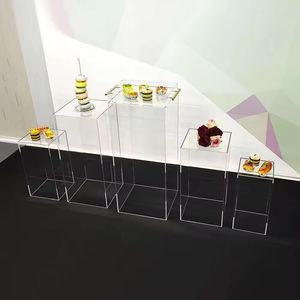 Pedestal de Escultura Artística Clásica AURORA al por Mayor, Cubo Coleccionable, Cubierta de Trofeo de Acrílico para Soporte Personalizable de Interior/Exterior - Product Image 2