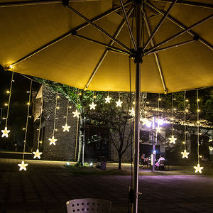 Pannello Solare LED con <span class=keywords><strong>Luci</strong></span> Natalizie a Filo, Piccole Stelle Scintillanti, Illuminazione Decorativa per Matrimoni, Feste e Decorazioni Domestiche - Product Image 4