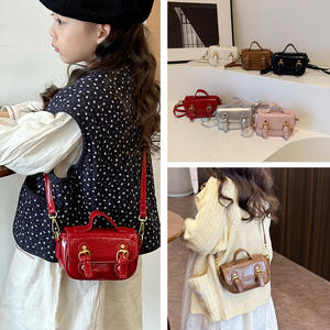 Neue Mini-Kindertasche im College-Stil Handtasche im Retro-Stil Mädchen-Umhängetasche - Product Image 4