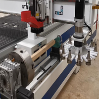 Centre d'usinage CNC pour le bois 5x10 avec 4ème axe rotatif en promotion