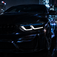 Phares LED pour BMW G30 Série 5 2018-2023, avec feux de jour double L, lentille de projecteur et clignotants améliorés