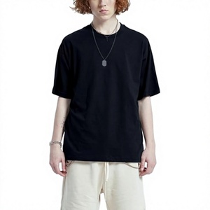 Camisetas Oversize para Hombre de Algodón 100% de 240 GSM, Precio Bajo, Logotipo Personalizado OEM, Venta al por Mayor, Ajuste Holgado, Cuello Redondo, Estilo Urbano - Product Image 2