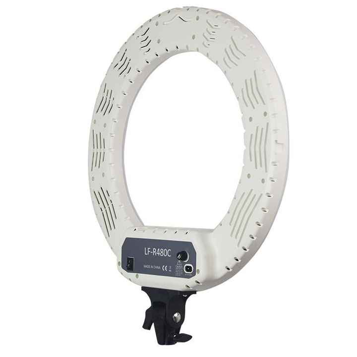 18 Inch LF-R480C Led Ring Light Photographic Lighting 3200-5800K 48W Ring Lamp Tripod & Mirror for Phone Camera Video