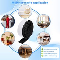 Ruban en feutre de polyester de 2,5 cm, bandes de feutre avec dos adhésif pour les arts et l'artisanat, les salles de classe et les meubles