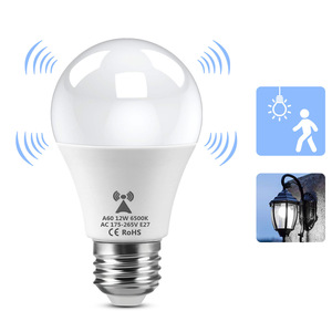 Ampoules LED à détection radar intelligente A60 E27 B22 Base 12W 15W Intérieur Extérieur Radar à micro-ondes Capteur <span class=keywords><strong>de</strong></span> <span class=keywords><strong>mouvement</strong></span> <span class=keywords><strong>Ampoule</strong></span> LED - Product Image 1
