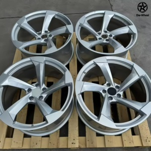 Cerchi in Lega Forgiati DW Stile Rotor <span class=keywords><strong>19</strong></span> 20 21 22 23 24 Pollici, Concavi Profondi, Argento, per Auto Passeggeri 5x112, Compatibili con Audi RSQ8 RS6 Avant RS7 - Product Image 6