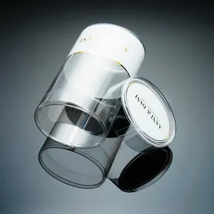 High Quality Custom Transparent Plastic Round PVC Cylinder Gift Box