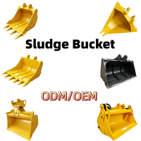 Bucket Excavator OEM/ODM Tanpa Gigi, Tepi Halus, 1-8 Ton, Mata Pisau Lurus untuk Penggalian, Pekerjaan Lanskap Mini, dan Perataan