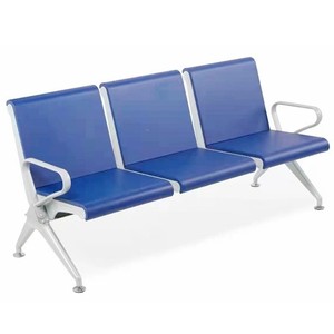 Silla de espera Pinyin de 3 plazas con reposabrazos para hospital, banco o vestíbulo - Product Image 2