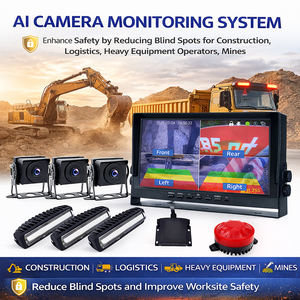 Système de surveillance par caméra AI pour chariot élévateur 1080P AHD 4 canaux, détection d'angle mort, avertissement piéton, alarme lumineuse, <span class=keywords><strong>sécurité</strong></span> entrepôt IA - Product Image 3