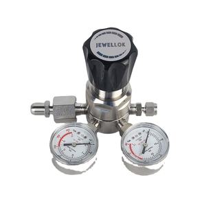 Regulador de etapa única UHP con válvula de diafragma para cilindro de Gas 3000psi 1/4 "VCR regulador de presión - Product Image 5