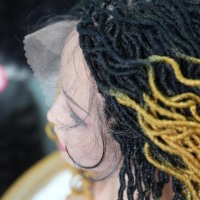 Perruque Bob Courte Synthétique Tressée au Crochet, Fausses Locks Frisées, Résistante à la Chaleur, Transparente, 16 Pouces, Vente en Gros