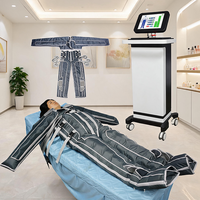 Système de pressothérapie premium à 36 airbags, vêtement de massage par compression corporelle complète avec chauffage FIR, équipement de soin corporel et de beauté