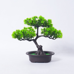 Cây thông nhân tạo giả trong chậu, cây thông nhựa, cây cảnh bonsai, cây xanh trang trí bàn làm việc, đồ trang trí nội thất - Product Image 2
