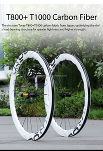Juego de Ruedas para <span class=keywords><strong>Bicicleta</strong></span> de Carretera SeeMore de 1250g y 50mm con Llanta de Carbono, Rodamientos Cerámicos, Buje 60T HG/XDR Freehub, Juego de Ruedas para <span class=keywords><strong>Bicicleta</strong></span> de Carretera con Llanta de Carbono Wave - Product Image 3