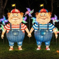 Decoración de Farolillos con Figuras de Dibujos Animados para Parques de Atracciones, Uso en Interiores/Exteriores, Espectáculo de Luces para Parques Temáticos