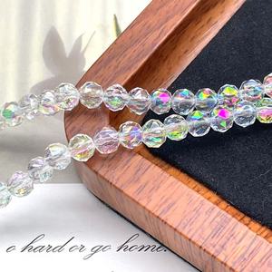 Perles en cristal K9, 6 mm, rondes, 64 facettes, perles en verre en vrac pour la fabrication de bijoux DIY, bracelets, colliers, vente en gros - Product Image 4