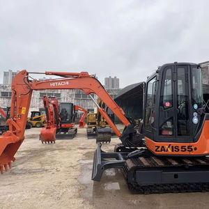 รถขุดตีนตะขาบฮิตาชิ Zaxis 55 มือสอง ขนาด 5.5 ตัน ได้รับการรับรองมาตรฐาน CE พร้อมเครื่องยนต์ เกียร์ ปั๊ม และ PLC - ประสิทธิภาพดี - Product Image 2