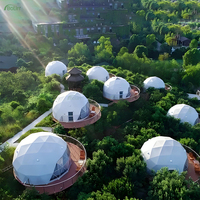 Maison dôme géodésique de luxe personnalisée Forerunner tente glamping pour adultes camping imperméable et coupe-vent