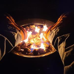 Brasero <span class=keywords><strong>de</strong></span> <span class=keywords><strong>Gas</strong></span> Propano Kingjoy, Parrilla para Asar y Calentador, <span class=keywords><strong>Parrillas</strong></span> <span class=keywords><strong>de</strong></span> Carbón <span class=keywords><strong>de</strong></span> Acero para Exteriores, Jardín, Patio Trasero, para Todas las Estaciones - Product Image 6