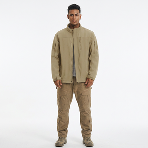 Veste Softshell Tactique Imperméable pour Hommes en Gros OEM Meilleure Vente Personnalisée Col Montant Coupe-Vent Veste de Pluie pour la Randonnée la Neige - Product Image 1