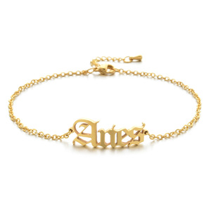 Chaîne de cheville en acier inoxydable plaqué or véritable 18 carats pour le commerce extérieur, accessoires féminins - Product Image 6