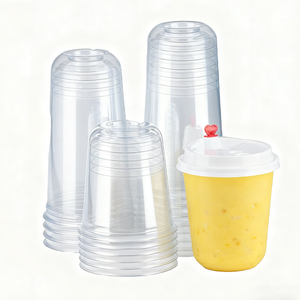 Bicchiere in <span class=keywords><strong>Plastica</strong></span> PP Personalizzato Bocai per Bevande Fredde da Asporto, Caffè Ghiacciato, Succo di Limone, Bubble Tea, Forma a U, Trasparente Satinato - Product Image 6
