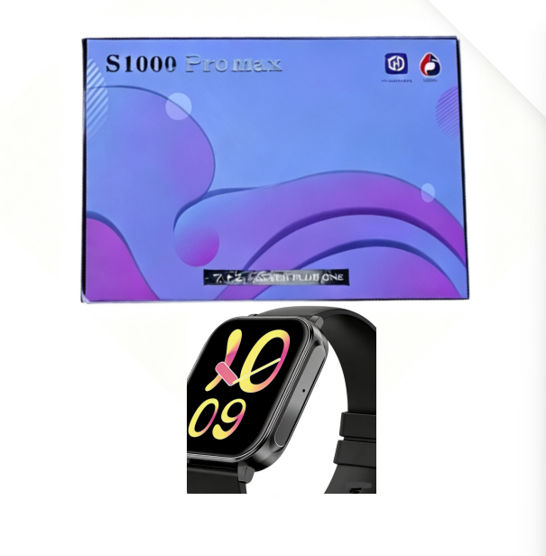 Reloj Hiwatch Connected Smartwatch S1000 Pro Max Smart Watch Montre Connectee 7 in 1 With Earbuds