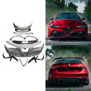 Nuevo Kit de Carrocería de Fibra de Carbono Mejorado para Alfa Romeo Giulia: Parachoques Delantero, Parachoques Trasero, Faldones Laterales, Alerón Trasero, Capó y Pasos de Rueda Anchos - Product Image 1