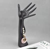Présentoir de bijoux demi-portrait, en résine, présentoir de collier, accessoires de comptoir, porte-bracelet et boucles d'oreilles, statue d'exposition de bijouterie