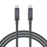 3 M kabel USB4 aktif 3 meter mendukung transmisi Data 40Gbps & Video 8K @ 60Hz kompatibel dengan Thunderbolt 4 Port