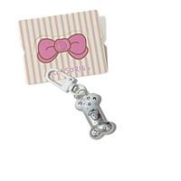 Porte-clés pendentif en forme d'os pour chien et chat, couleur dégradée, style Instagram, dessin animé créatif, pour sac à dos et étui d'écouteurs