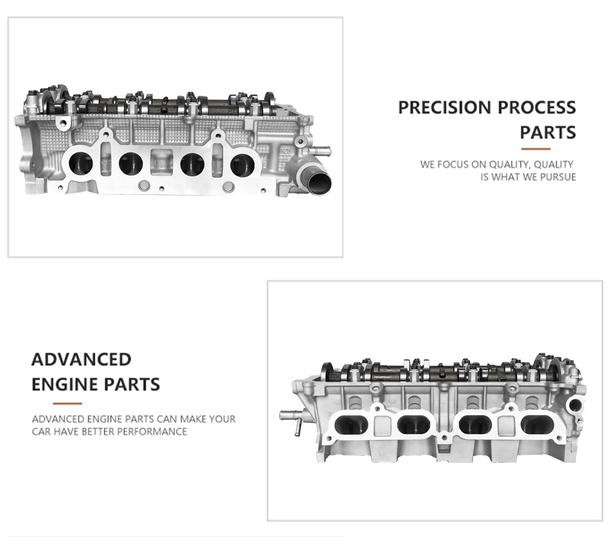 OEM1110128012 Toyota Auto Cylinder Heads 4 cylinder 1AZ 2AZ aluminum