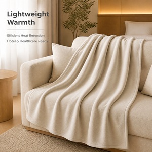 Wholesale Custom Logo 200GSM 100%Polyester Polar Fleece Fabric Fleece <strong>Blanket</strong> Lightweight Bed <strong>Blankets</strong> Throw <strong>Blankets</strong> OEKO-TEX - Product Image 2