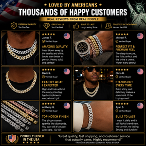 Cadena de Eslabones Cubanos Estilo Miami Pavé con Diamantes de Imitación Iced Out Bling Hip Hop para Hombre Collar de Rapero - Product Image 4